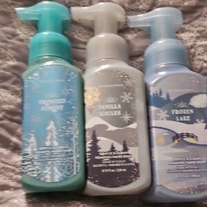 Foaming Hand Soap Trio - Blue, White, Gray